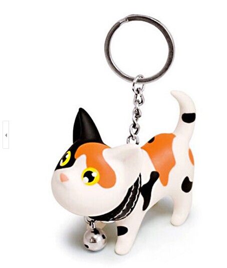 NOUVEAU MIGNE MEOW CAT Doll Key Chain Pu Lovers Styles Souvenirs Wedding Keychains Gift Key Key Ring LOT9817332