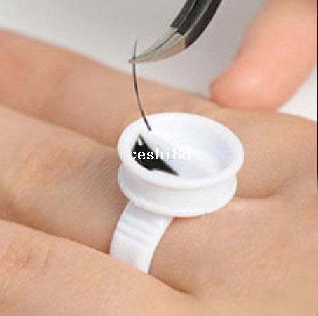 50PCS/lot Disposable Glue Rings Eyelash glue holder Ahesive Holders Eyelash Extensions Glue Rings-image-195402391