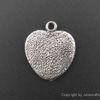 Cabochon en alliage de zinc ton argent antique de coeur réglage intérieur 25mm réglage de plateau vierge double face pour pendentif à breloque photo 20pcs