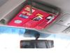 FedEx DHL snabb frakt multi-funktion Sun Visor Point Pocket Organizer påse hängande bilförvaring väska korthållare, 105pcs / parti