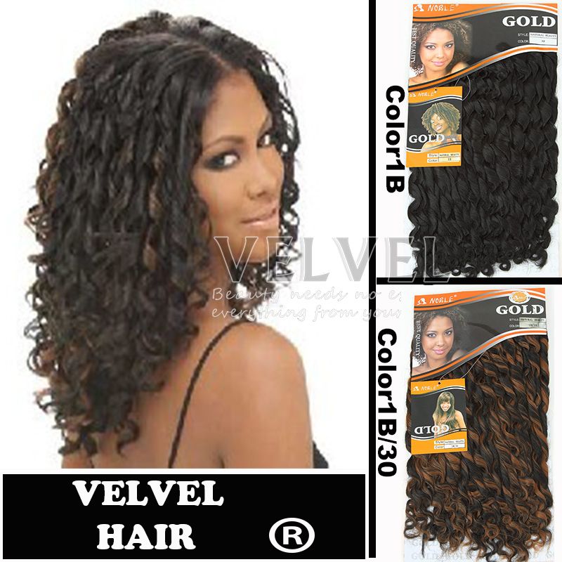 Noble Gold Natural Beauty Natural Weave Curly Color1b 1b 30