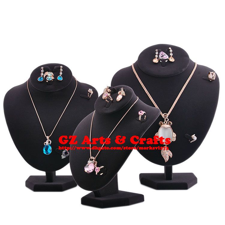 2021 Necklace Display Stand Mannequin Necklace + Earring + Ring Holder