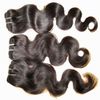 Billiga obearbetade indiska mänskliga hår tjocka buntar 3pcs / parti 300g rabattpris Hot Selling Body Wave Hair Weave