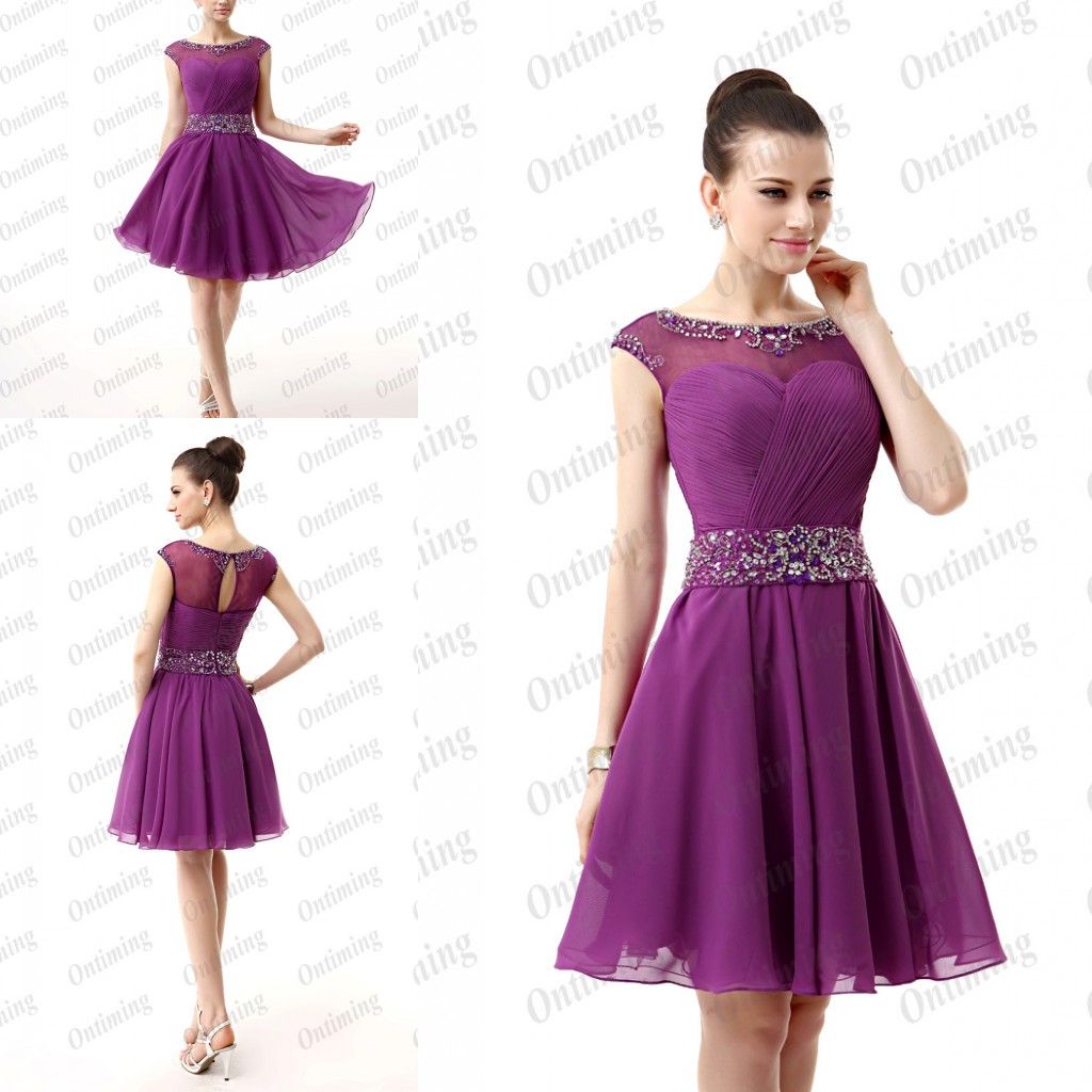 Purple Chiffon Dress