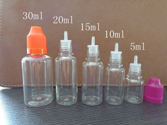 Animal de estimação e garrafas líquidas à prova de criança com ponta longa dropper dica 5ml 10ml 15ml 20ml 30ml e frascos líquidos frascos rápidos