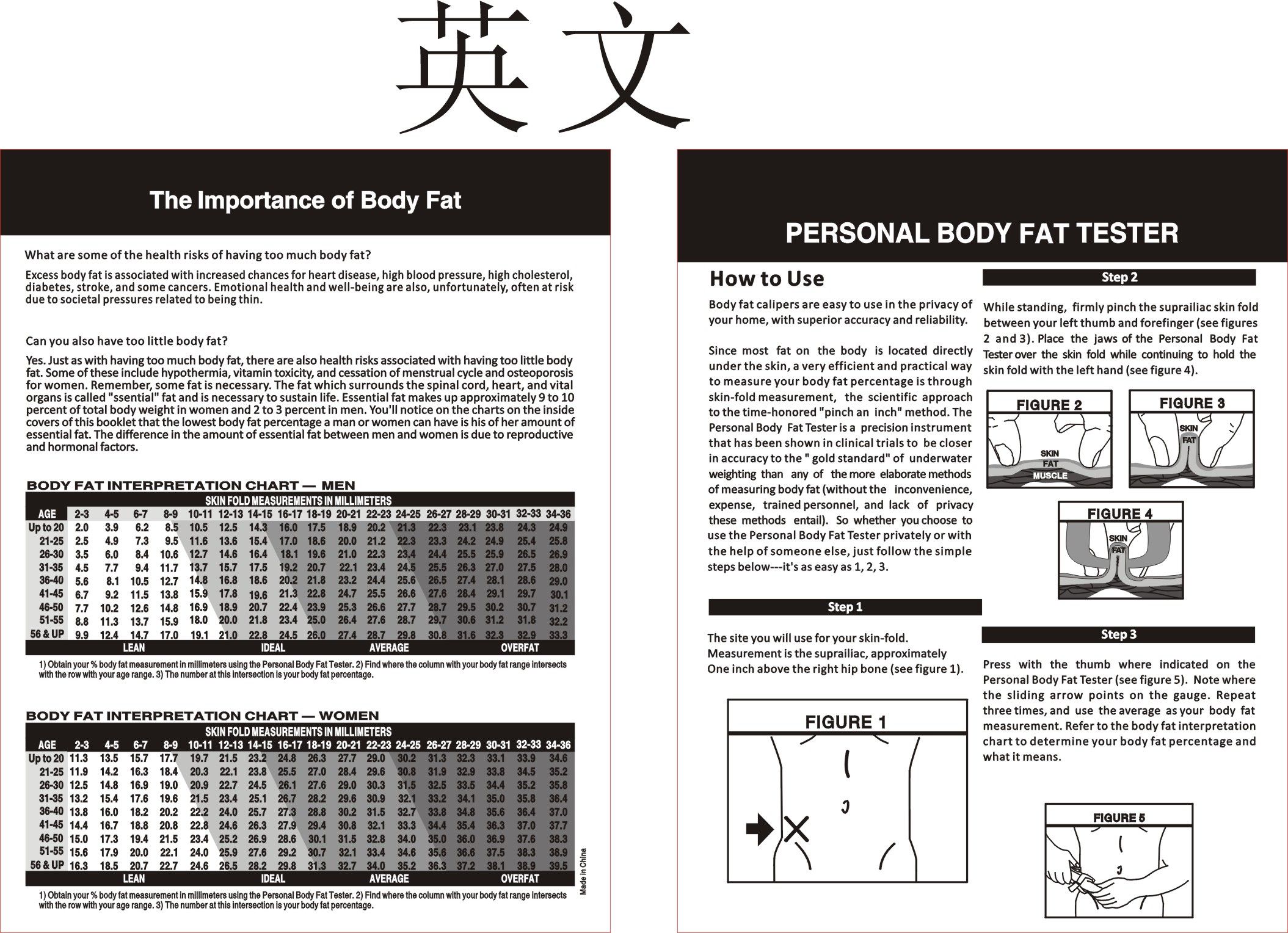 Body Fat Tester Calipers Personal Body Loss Fat Caliper Accurate Measure Weight Loss Fitness Health Charts Slimming By Dhl Weight Loss Equipments