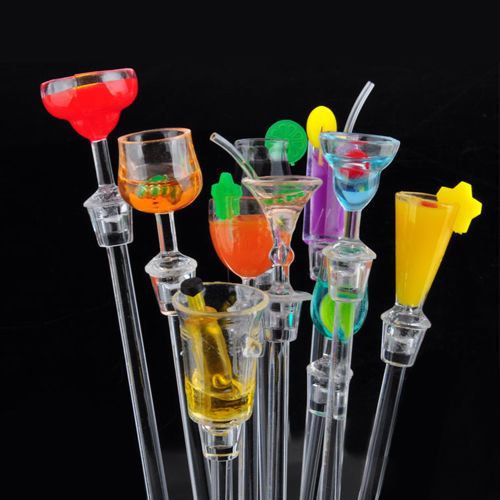 Fashion Bar Tools230mm Plastic Cocktail Drink Stirrers Swizzle Sticks