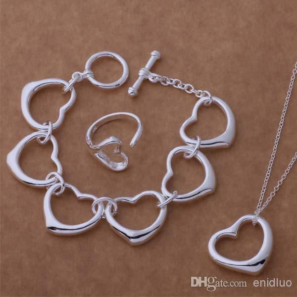 WHOLESALE New Fashion Womens Charming Jewelry 925 Silver Mix Jewelry