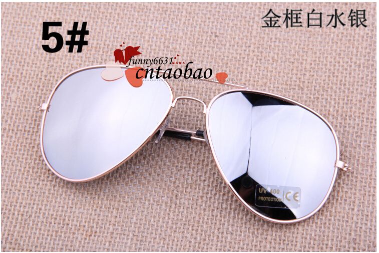 

free shipping suit for Men Women Sunglasses Reflective Anti-Reflective lenses Unisex glasses Sunglasses Outdoor 10 pcs/lot, White;black