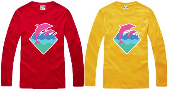 pink dolphin long sleeve shirt