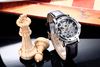 Steampunk New Mens Swiss Design Men039s Silver Skeleton Man Auto Mechanical Watch Mężczyzna sport