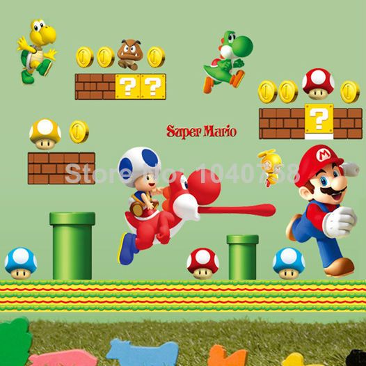 Get Wallpaper Decoracao mario bros quarto For iPhone
