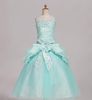 Just Pay Sweet Green Taffeta Straps Beads Flower Girl Dresses Wedding Girls039 Pageant Dresses Size 6 8 10 12 DF501015686701