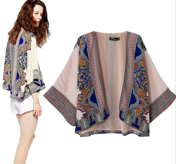 tribal kimono cardigan
