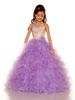 Sweet White Blue Purple Tulle Halter Beaded Sugar Girls Pageant Dress Flower Girl Dresses Princess Dressy Skirt Custom Size 2-12 HF621052