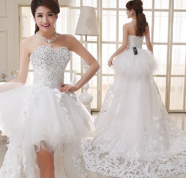 short tutu wedding dress