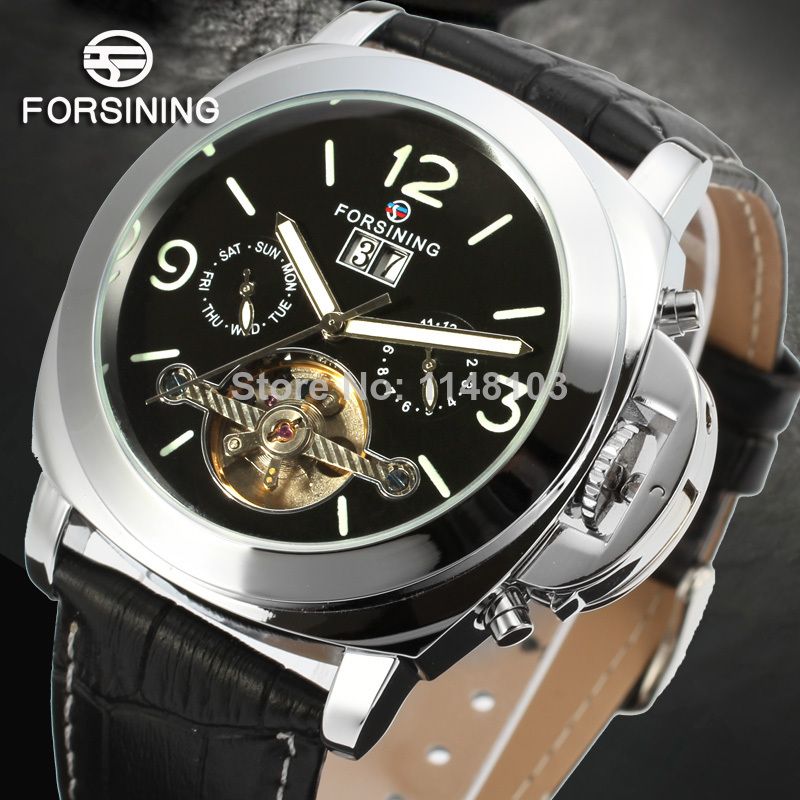 Acquista FORSINING Hollow Tourbillon FSG005M3S2 UOMO OROLOGIO AUTOMATICO  2014 NUOVA PELLE In STILE BANDA A 53,74 € Dal Winnergilrl | It.DHgate.Com