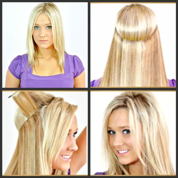 2014 Fashion Style Flip In Hair Extensions Halo Hair Extensions