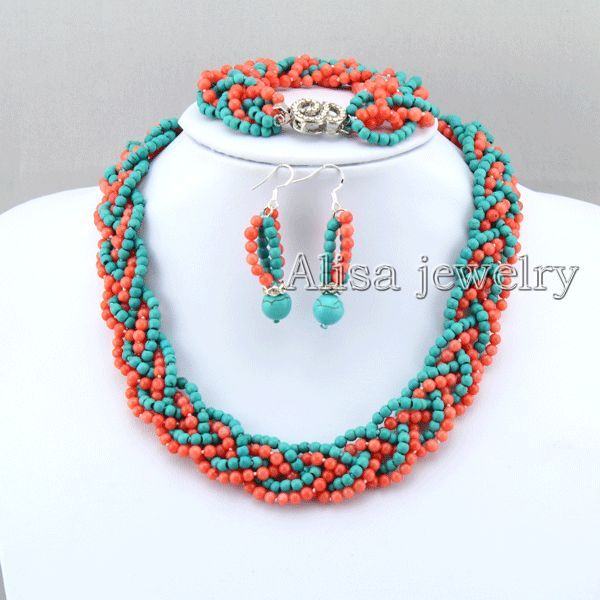 coral and turquoise necklace jewelry