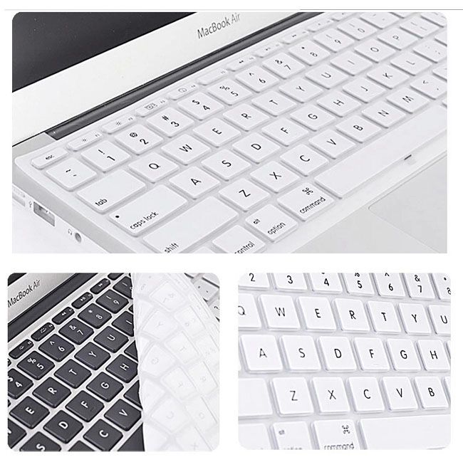 Bunte Laptop-Tastaturhülle aus weichem Silikon für MacBook 11 12 13 15 Touch Bar, wasserdicht, staubdicht