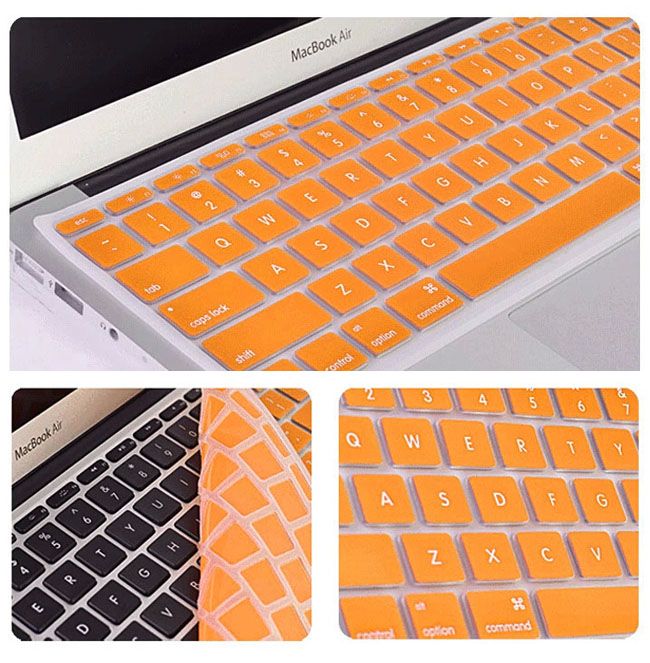 Kolorowy laptop miękka silikonowa klawiatura obudowa osłona skóra dla MacBooka 11 12 13 15 Touch Bar Wodoodporna odporność