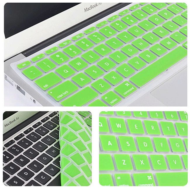 Bunte Laptop-Tastaturhülle aus weichem Silikon für MacBook 11 12 13 15 Touch Bar, wasserdicht, staubdicht