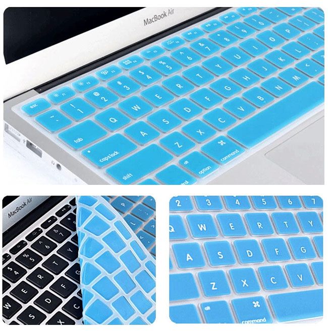 Laptop Zachte Siliconen Kleurrijke Toetsenbord Case Protector Cover Skin Voor MacBook Pro Air Retina 11 13 15 Waterdicht Stofdicht met Papieren zak