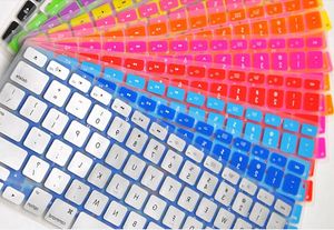 Laptop Soft Silicone Colorful KeyBoard Case Protector Cover Skin For MacBook Pro Air Retina 11 13 15 Waterproof Dustproof with Paper bag