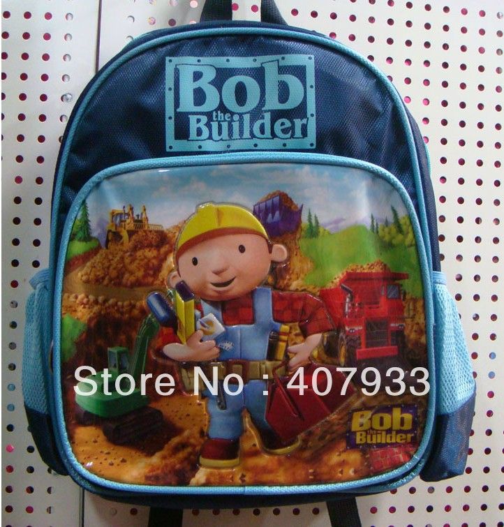 2019 Bob The Builder High Quality Nylon Bob The Builder Backpack Child