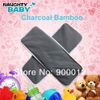 Free Shipping Naughty Baby Charcoal Bamboo 100pcs 4 Layers(2+2) For Washable Baby Cloth Diaper pads Nappy Inserts