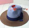 fashion Women Classical Floppy Straw Brim Beach Hat lady girls ladies Sun Cap collapsible patchowrk 4 colors free shipping