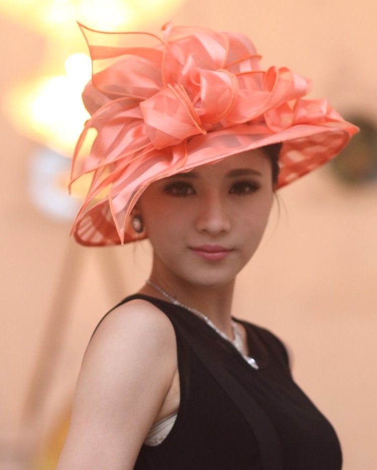 Women Summer  Dress  Summer  Hat Organza Hat Casual Dress  