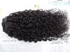new style brazilian virgin curly hair weft clip in unprocessed curl natural black color human extensions beayty hair