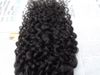 未処理のカールナチュラルブラックカラーヒューマンエクステンションの新しいスタイルのブラジルの処女の巻き毛の毛深い髪