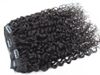 new style brazilian virgin curly hair weft clip in unprocessed curl natural black color human extensions beayty hair
