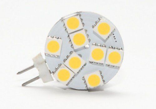 Led styling aydınlatma Tekne için G4 Yuvarlak Ampul / Otomotiv 9 LEDs Beyaz Sıcak Beyaz 5050 SMD 9 LED Deniz Camper Araba Ampul Lamba 12 ...