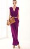 Ol Style Jumpsuits Nowa moda 2014 Krótkie kobiety Vneck Sleveless Belt Palazzo Palazzo Pants Jumpsuits High talle kombinezon dla kobiet6963693