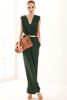 Ol Style Jumpsuits Nowa moda 2014 Krótkie kobiety Vneck Sleveless Belt Palazzo Palazzo Pants Jumpsuits High talle kombinezon dla kobiet6963693