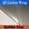 Gunmetal 3D Carbon Carbon Fiber Carbon Carbon Car Car Film Film Bubble Carning Carling Free Shipping 1.52 × 30 مترًا/لفة