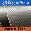 Gunmetal 3D Carbon Carbon Fiber Carbon Carbon Car Car Film Film Bubble Carning Carling Free Shipping 1.52 × 30 مترًا/لفة