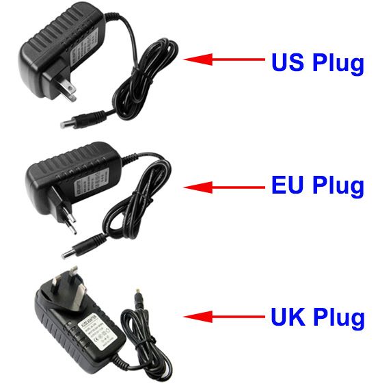 AC 100-240 V para DC 12 V 2A REINO UNIDO adaptador de alimentação Carregador Adaptador de Alimentação 3 Pinos 5.5mm x 2.1mm para Tiras Levou Luzes Frete grátis