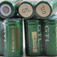 (4pcs / lot) GTL 16340 CR123A CR123 LR123A 2000 mAh 3,6 V Lithium-Ionen-Batterie-Lithium-Batterien Kostenloser Versand