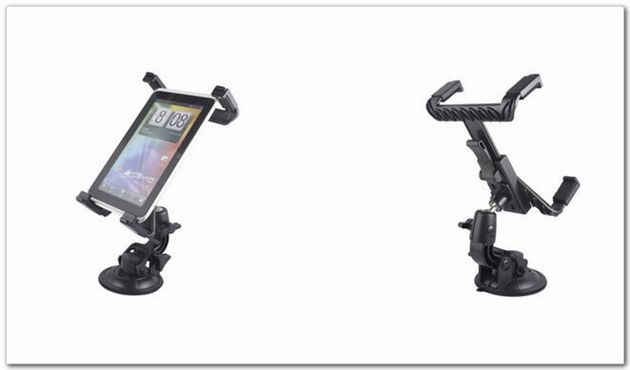 Universal Windscreen Car Mount Holder Adjustable for 7 101 inch Tablet PC iPad Mini P1000 GPS Navigator Headrest Suction Cup Hol3667777