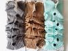Long solid button down Lace Knitted Leg Warmers Boot Stocking Socks Boot Covers Leggings Tight #3478