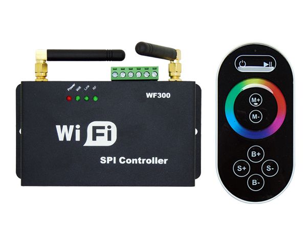 

SPI LED WiFi контроллер диммер RF сенсорный пульт дистанционного управления WF300 для RGB с