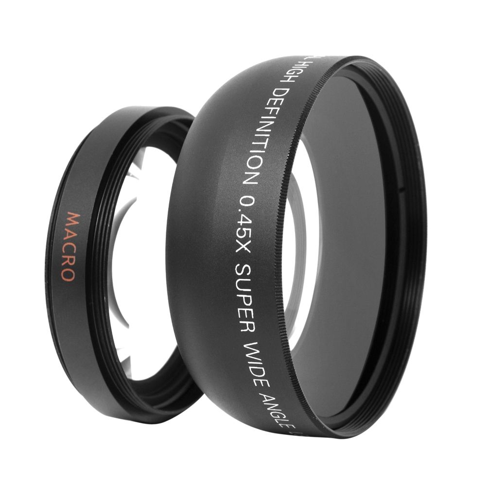 2020 New Hd 52mm 0 45x Wide Angle Lens With Macro Lens For