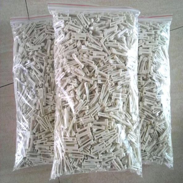 1000 peças barra de plástico branco puro pino de segurança crachá de identificação artesanato terno traseiro para broche diy craft6451289