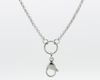 Paslanmaz çelik yüzen cazibe madalyon zincirleri Cam bellek kilitleri için gümüş rolo zinciri ile sat 3100462
