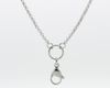 Sell Stainless Steel Floating Charm Locket Chains with Connector Silver Rolo Chain for Glass Memory Lockes7405461