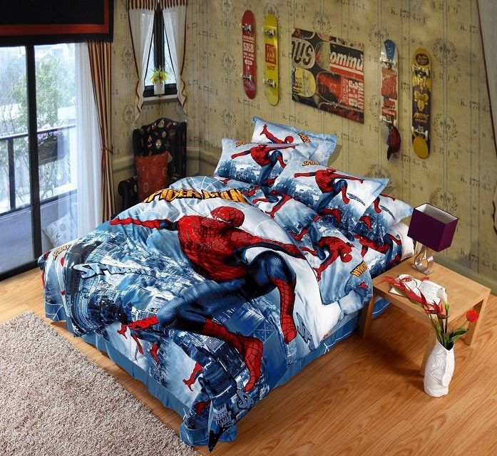 spiderman cot bed duvet set